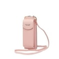 thumbnail image 1 of Fashion Single Shoulder Crossbody Cell Phone Bag Mini Versatile Satchel Multi Card Position Card Bag Keycase Female Pink, 1 of 6