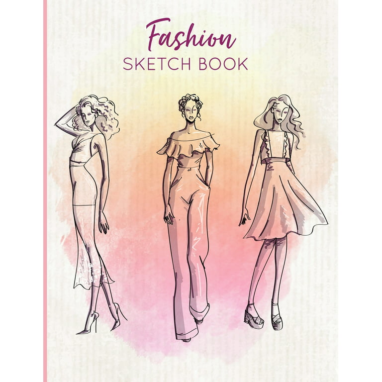 Fashion Designer Sketchbook Figure & Flat Template: Easily Sketching and  Building Your Fashion Design Portfolio with Large Female Croquis & Drawing  Yo (Paperback)