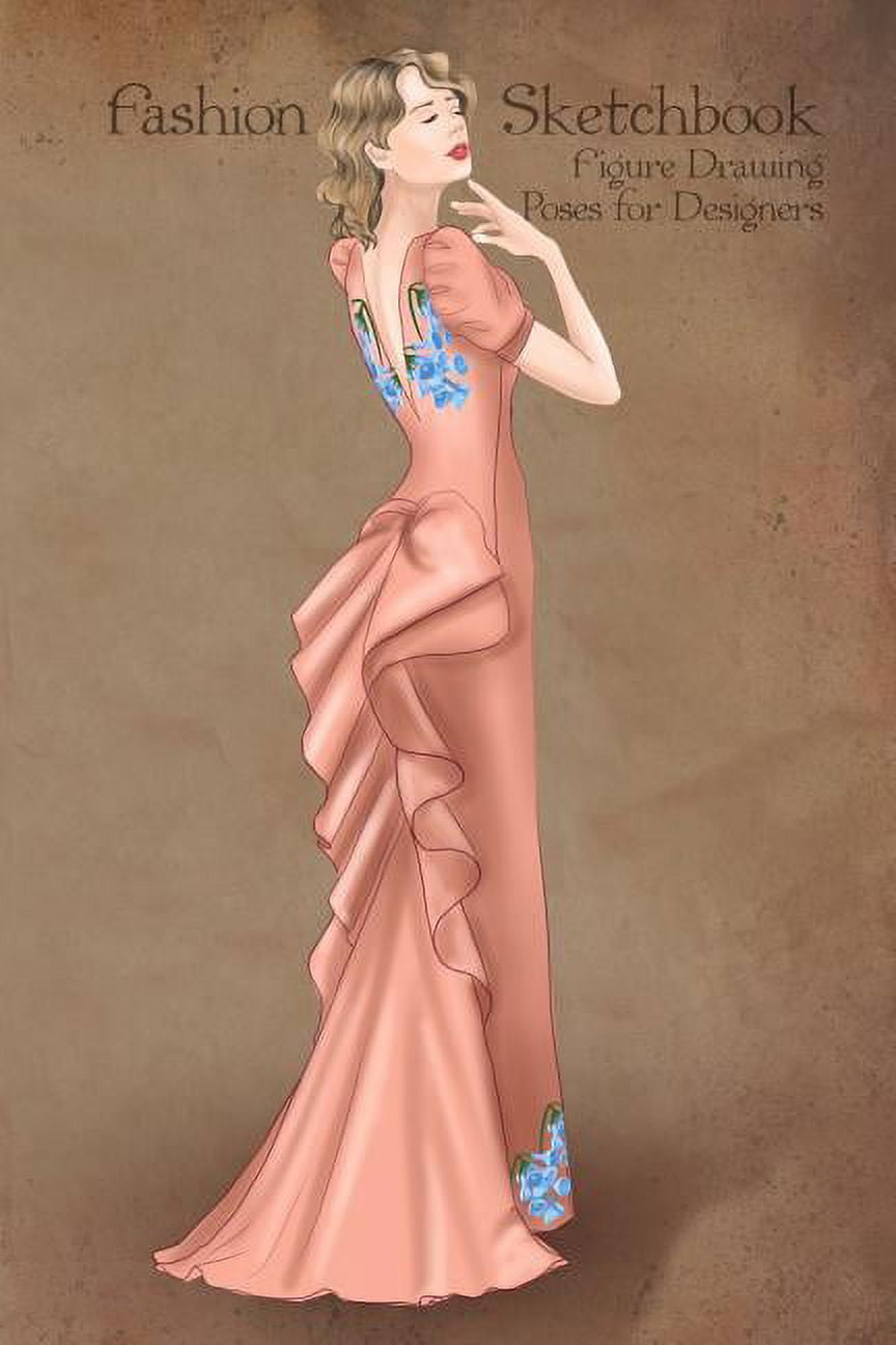 Fashion Model Woman Posing Dress Vector Stock Vector (Royalty Free)  746115529 | Shutterstock