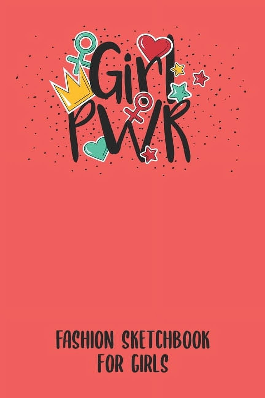 ANN C LOVEGOOD Fashion Sketchbook for Girls: Sketchbook for people ranging from fashion designers, stylists, artists to beginners just starting out. With model, and used to draw clothing design ideas for women to bu