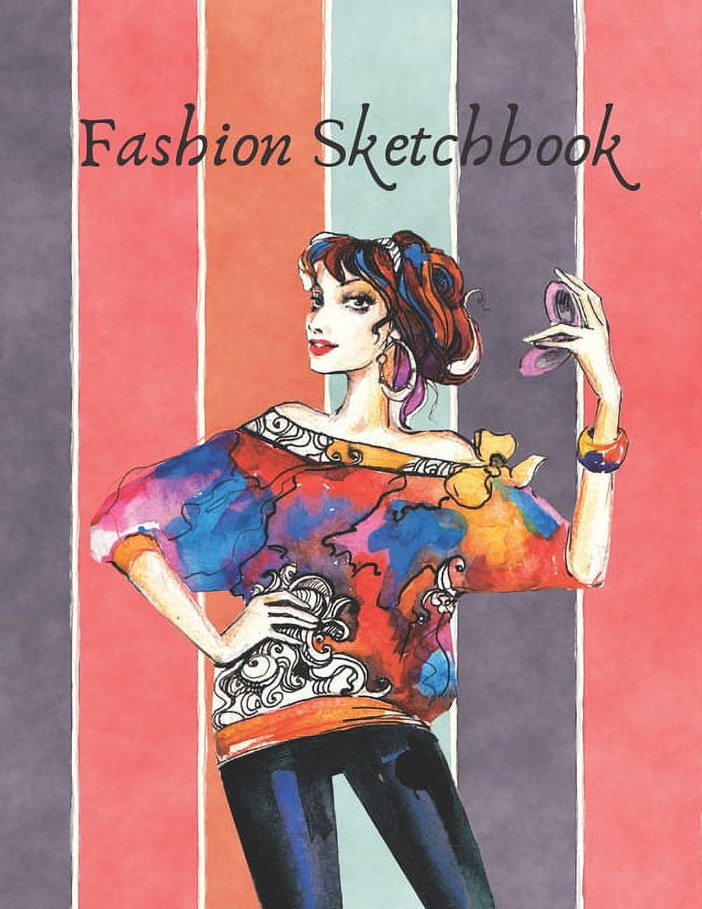 High Fashion Design Sketchbook Interior Graphic by K1andK2 · Creative  Fabrica