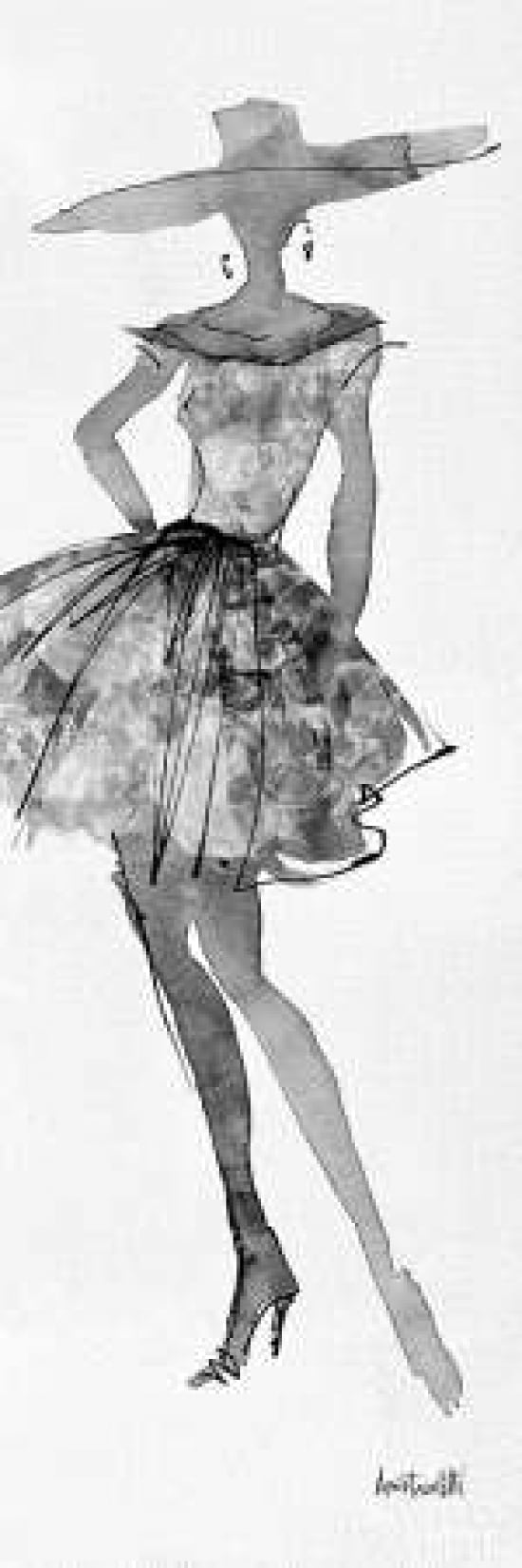 Fashion Sketchbook V Canvas Art - Anne Tavoletti (8 x 24)
