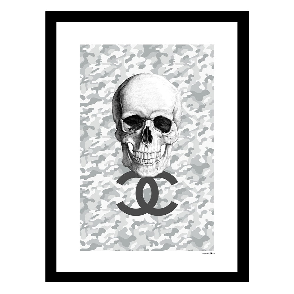 Fashion Skull Design - Framed Print