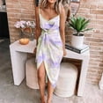 thumbnail image 1 of Fashion Sleeveless Women Casual Loose Sexy Plus Size Tie-dye Printed Long Summer Beach Swing Dress, 1 of 2