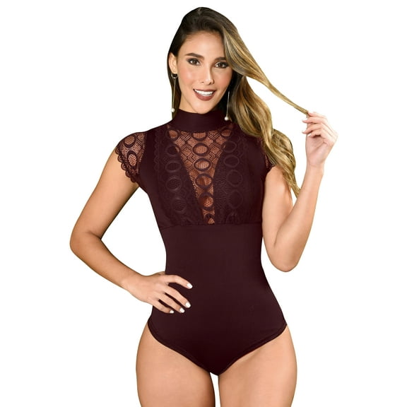 Fashion Slimming Bodysuit Thong Panty Blouse Girdle Fajas Colombianas Reductoras Moldeadoras Blusa 710W by Fiorella Shapewear