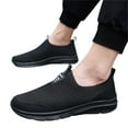 thumbnail image 1 of Fashion Slip-On Mens Platform Sneakers Breathable Mesh lace up Casual Outdoor Athletic Shoes., 1 of 9