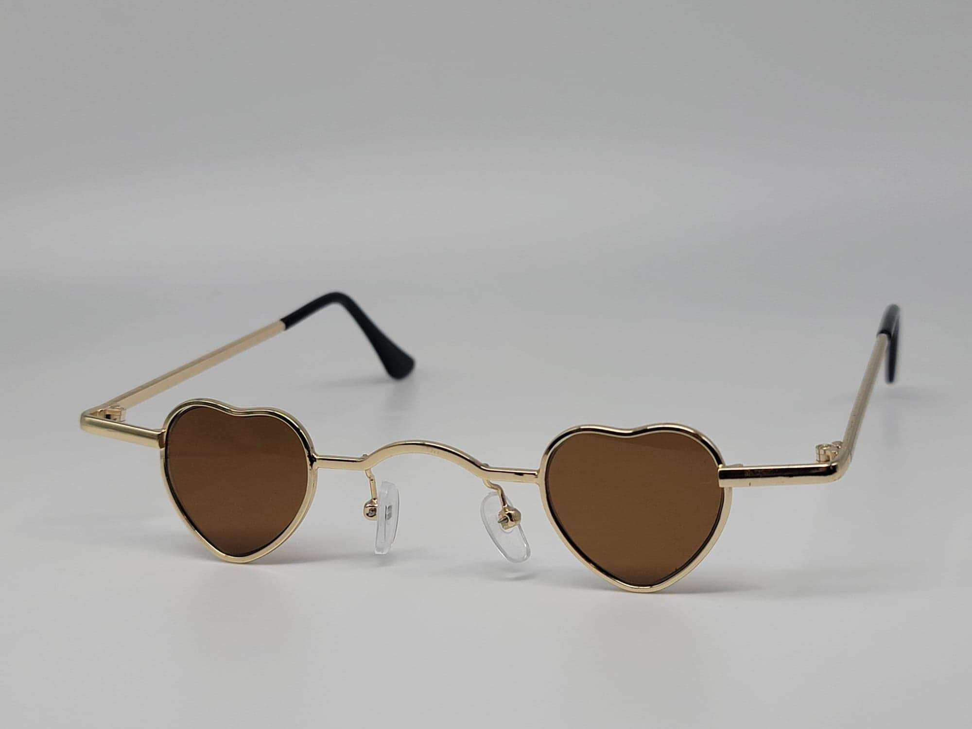 Fashion Small Frame Heart Sunglasses Vintage Sunglasses 