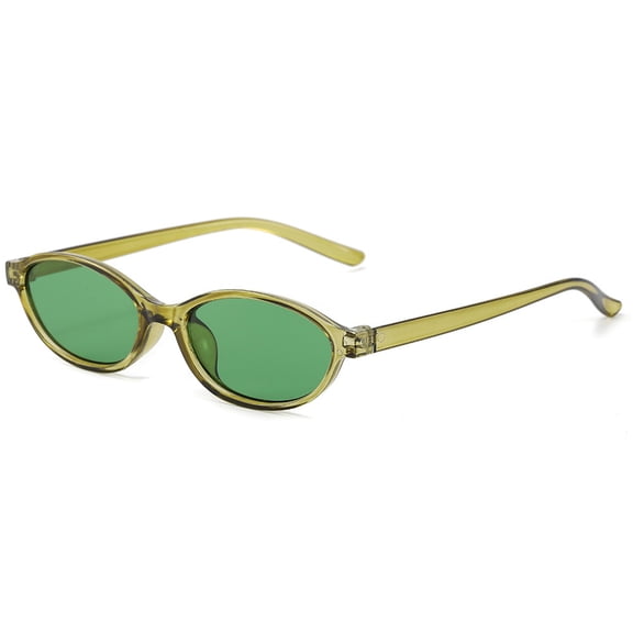 Fashion Small Oval Sunglasses UV400 Lens Durability Sun Glasses For Casual And Sports Use Convenient Portability