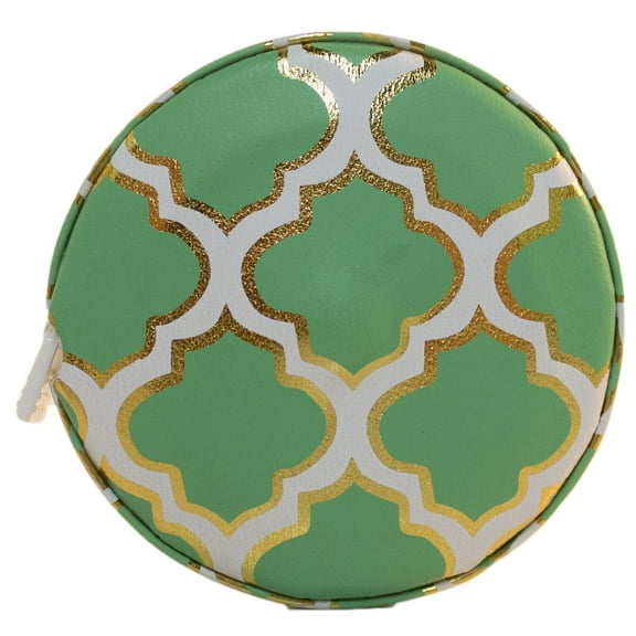 Fashion Smart Mini Metallic Retractable 5 Foot Tape Measure (Green Moroccan)
