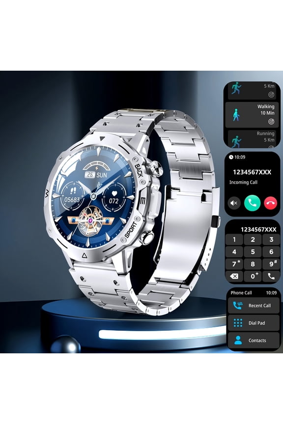 Fashion Smart Watch With Voice Assistant - Multi-sport Modes, Call/Dial Functions, Alarm, Weather, Messages Reminder, Sleep Monitoring - A Perfect Gift For Your Friend