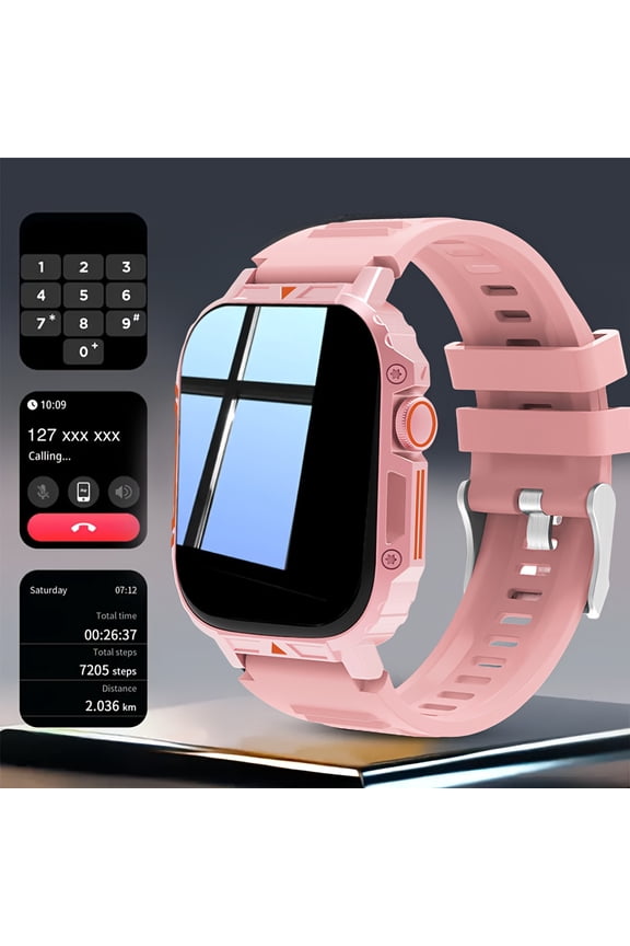 [Fashion Smartwatch] Smartwatch 2026| Full Touch Screen | Wireless Calling, Step Counting, Music Control, Multiple Watch Faces, Alarm | Compatible with iPhone & Android | Perfect Holiday Gift (Black)