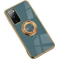thumbnail image 1 of Fashion Smooth Slim TPU Phone case with Finger Ring Holder for Samsung Galaxy Note 20 10 9 Ultra Pro Back Cover Popular Comfortable Durable Anti-Scratch Bumper(Blue,Note 10 Pro), 1 of 8