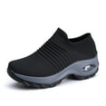 thumbnail image 1 of Fashion Sneakers Breathable Women Walking Shoes Slip on Trainers Women's Comfortable Casual Ladies Athletic Shoe Thick Bottom, 1 of 7