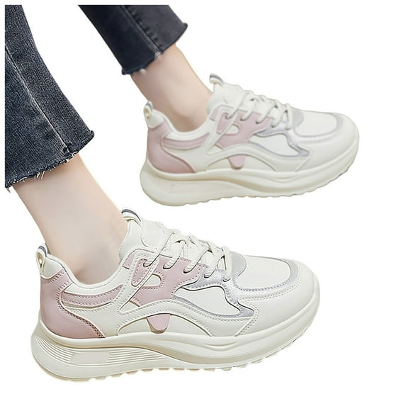 Fashion Sneakers for Women 2025 Comfortable Casual Platform Walking Workout Sport Tennis Dad Shoes