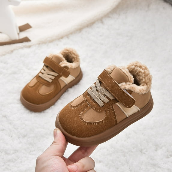 Fashion Snow Boots Autumn Winter Solid Color Fleece Lined Warm Thermal Insulated Casual Comfortable Shoes for Stylish Cold Days