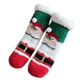 thumbnail image 1 of Fashion Socks For Children Baby Boy Girl Christmas Santa Deer Ankle Crew Socks With Grips Toddler Kids Unisex Lined Warm Thick Cotton Xmas Socks, 1 of 6