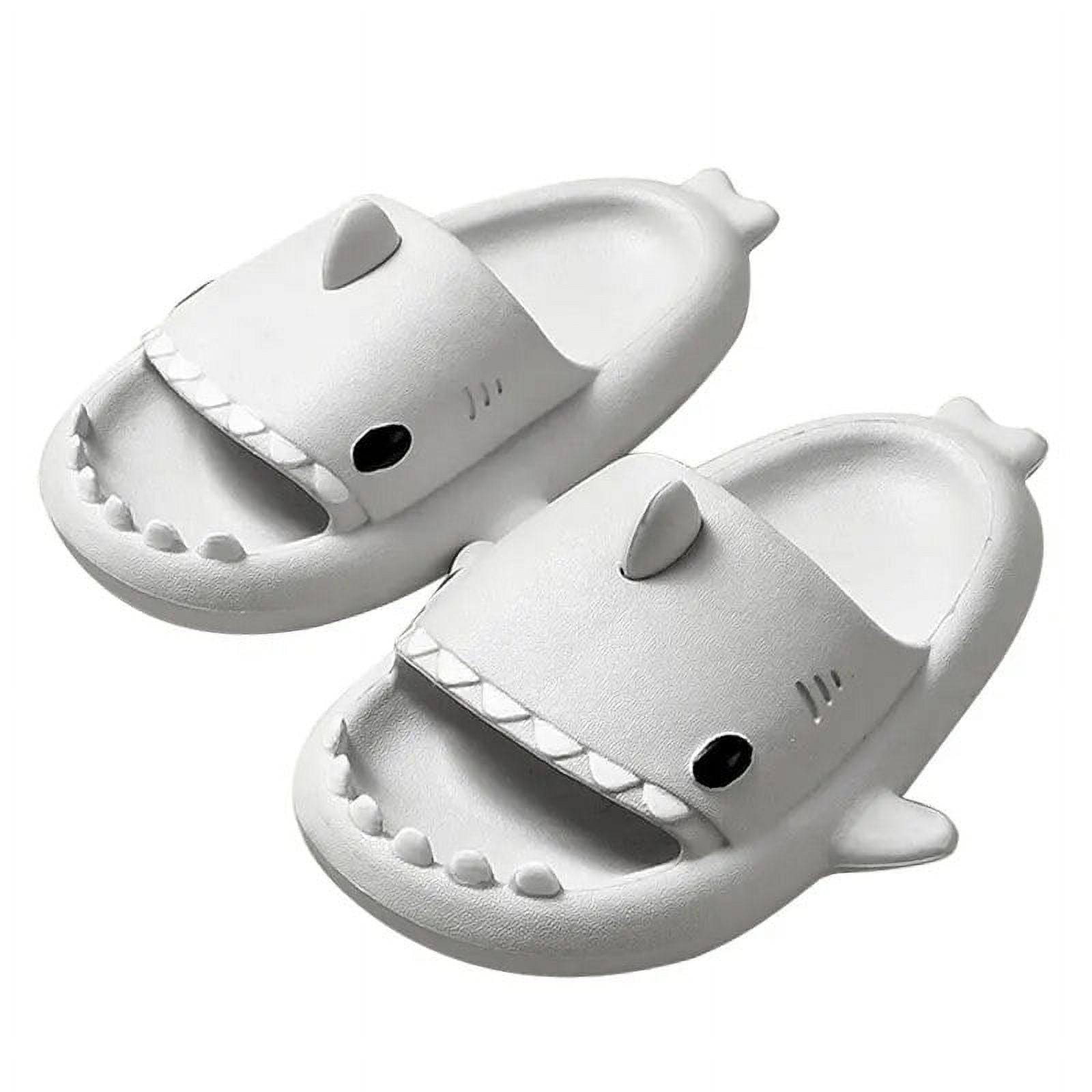 Kids Shark Sandals – Black / Grey main image 0
