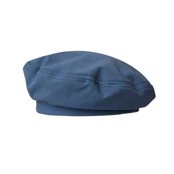 Fashion Solid Color Beret Women Vintage PU Leather Berets Hats Autumn Winter Lady Elegant Octagonal Cap Newsboy Caps Panama Hat ,Soft Touch