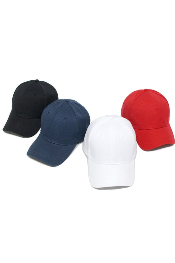 Fashion Solid Color Hook Loop Baseball Cap Unisex Outdoor Sunshade Peaked Hat