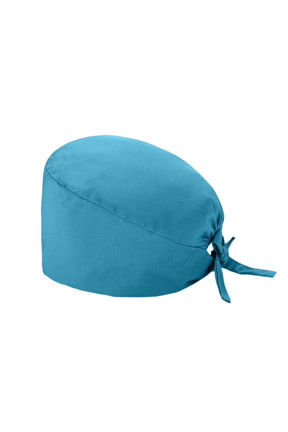 Fashion Solid Scrub Cap Work Hat With Sweatband For Womens And Mens