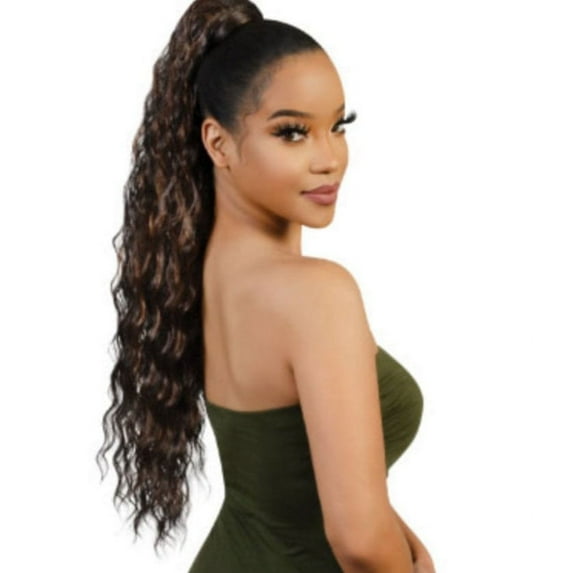 Fashion Source Drawstring Ponytail Collection PHP-TITI WAVE 31", Color 1B