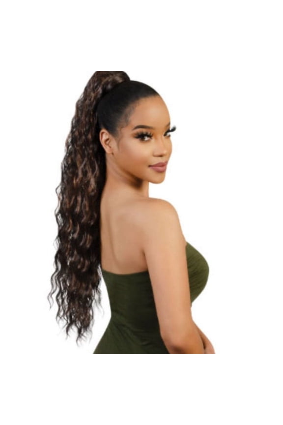 Drawstring Ponytail Collection PHP-TITI WAVE 31", Color 1B