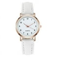 thumbnail image 1 of Fashion Sport Ms. Stainless Steel Case Belt Band Quartz Analog Wrist Watch 26mm Leather Watch Band Leather Band Watch Two Tone for Women Time Watch for Women Stainless Watch Band Canvas Band Watch, 1 of 8