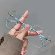 Fashion Square Anti Blue Light Glasses Ultra Light Transparent Frame For Women Men Computer Eye Protection Spectacles