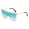 thumbnail image 1 of Fashion Square Sunglasses: Metal Frame, PC Lens, UV Protection for Travel and Everyday Wear, 1 of 3