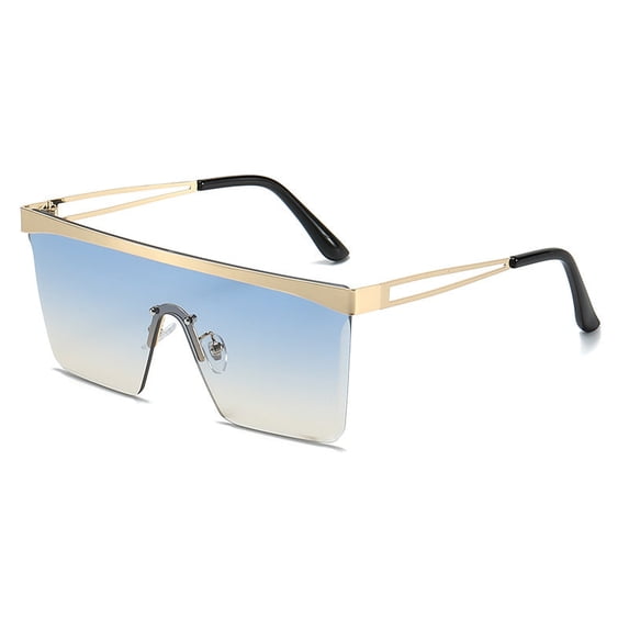 Fashion Square Sunglasses: Metal Frame, PC Lens, UV Protection for Travel and Everyday Wear