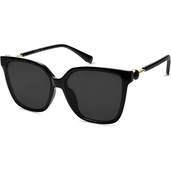Fashion Square Sunglasses for Women Trendy UV Protection Lens Womens Sunnies Sunglasses SJ2196-Black