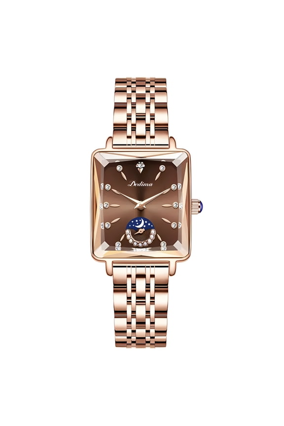 Fashion Square Women's Diamond-Studded Sun Moon Star Watch