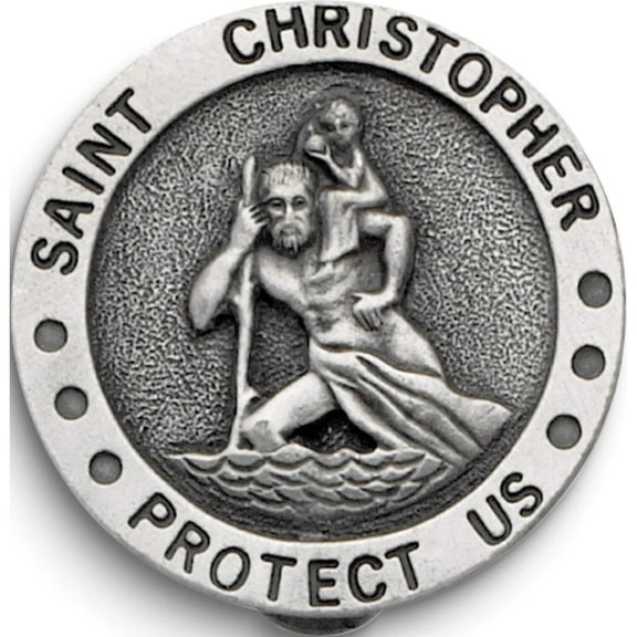 Fashion St. Christopher Visor Clip Made In El Salvador gm17357