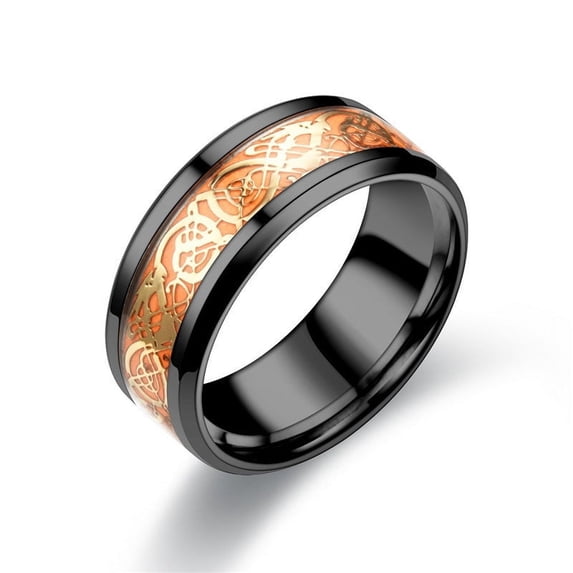 Fashion Stainless Steel Luminous Ring for Men, Glowing In The Dark Stylish and Durable Metal Band, Perfect Gift, Size 6-13