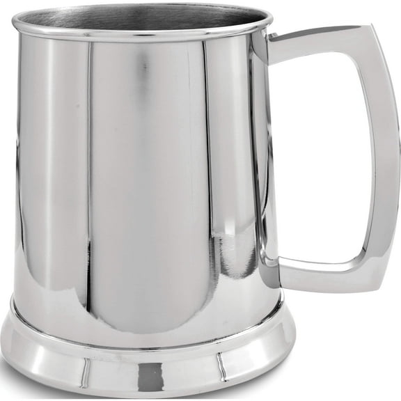 Fashion Stainless Steel Polished 20 Oz. Tankard (4.25 X 4.25) Made In China gm811