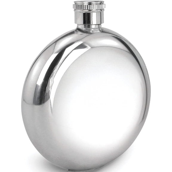Fashion Stainless Steel Polished Round 5Oz Flask (3.5 X 3.5) Made In China gl8857