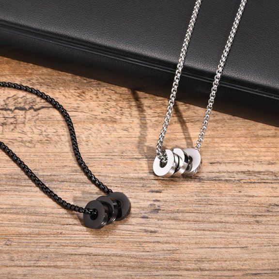 Fashion Stainless Steel Simple Combination Necklace