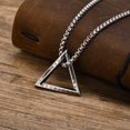 thumbnail image 1 of Fashion Stainless Steel Triangle Pendant Necklace, 1 of 2