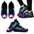 Fashion Star Design Brand Sneakers Clover Print Shoes Green Plant