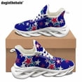 thumbnail image 1 of Fashion Star Pattern Design Flat Shoes Daily Leisure Outdoor Sports Running Shoes Non-slip Lace Up Sneakers Size48, 1 of 7