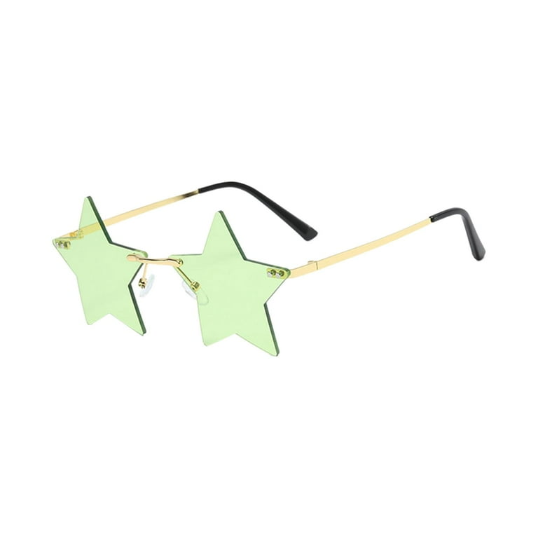 Fashion Star Shape Sunglasses Halloween Party Streetwear Rimless - Main Image