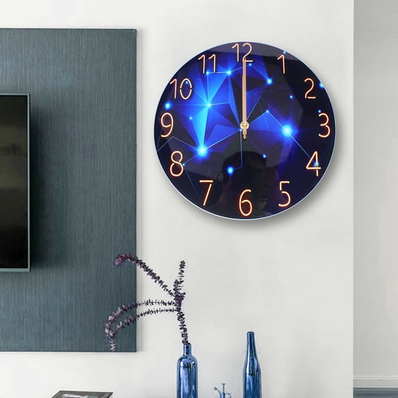 Fashion Starry Sky Design Large Wall Clock Quartz Clocks Home Decorative 12inch