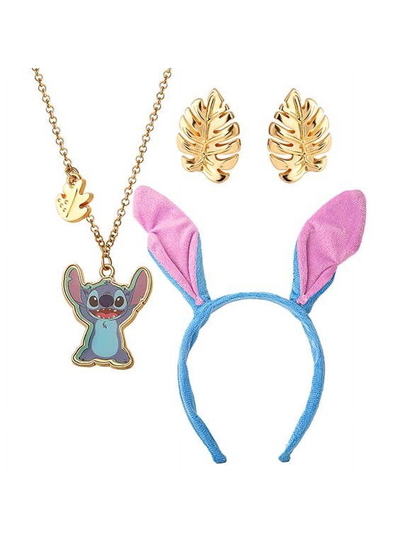 Fashion Stitch 3Pc Set- Headband/Necklace & Earrings Stud