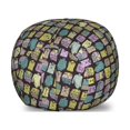 thumbnail image 1 of Fashion Storage Toy Bag Chair, Diagonal Vintage Knitted Clothing Outfits Autumn Spring Winter Seasons, Stuffed Animal Organizer Washable Bag, Small Size, Dark Brown Multicolor, by Ambesonne, 1 of 3