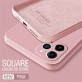 thumbnail image 1 of Fashion Straight Edge Liquid Silicone Case For iPhone 15 14 13 12 11 Pro mini Original Case XR X XS MAX 7 8 Plus SE 2020 Cover, 1 of 7