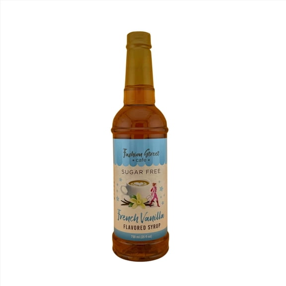 Fashion Street Cafe French Vanilla Sugar Free Coffee Syrup - 25 Oz