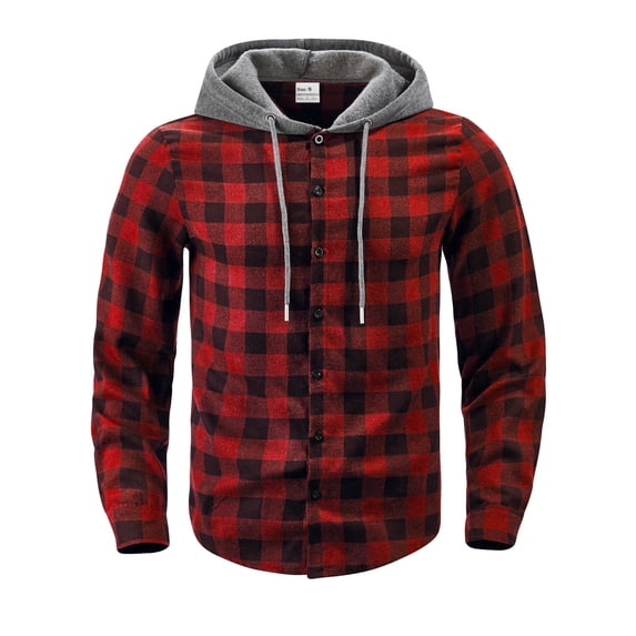 Fashion Streetwear Men's Winter Comfy waffle Casual Suit Long-sleeved Shirt Mens Vacation Outwear