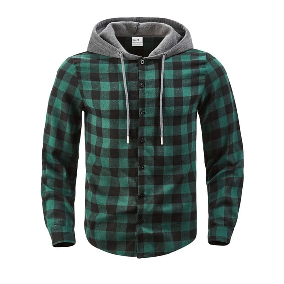 Fashion Streetwear Men's Winter Comfy waffle Casual Suit Long-sleeved Shirt Mens Vacation Outwear