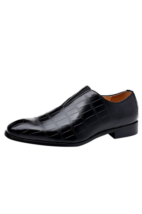 Fashion Style Men's Breathable Comfortable Business On Work Leisure Solid Color Leather Shoes Leather Boots for Men Casual Dress Shoes for Men on Leather Men's Dress Shoes Leather Men Shoes