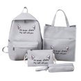 thumbnail image 1 of Fashion Style Multifunctional Large Capacity Canvas Four-piece Bag 4packs Gifts Clearance Gray, 1 of 5